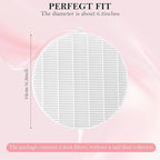 4 Pack Dust Collector Filter Replacement Compatible with Melody Susie, White Nail Dust Collectors Filter for Home and Nail Salons, Reusable Dusts Collectors Match with Dusts Collector Nails Tech Tool
