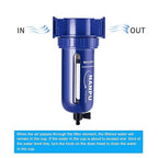 NANPU 1/4" NPT Compressed Air Filter, Zinc Alloy, 5 Micron Brass Element, Quick Release Bowl, Manual Drain, for Air Compressor ＆ Pneumatic Tools