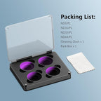 AMAZEAR ND/PL Filters Set for Insta360 GO Ultra Accessories (4 Pack), Insta 360 Go-Ultra Neutral Density & Polarization Lens Filter 2-in-1 Optical Glass, Screw-in Replace Original Lens