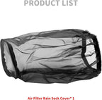 Air Filter Rain Sock Cover Dustproof Waterproof Fit For Harley FLHR FLHX Road King Street Glide Softail Sportster 1200 883 Dyna For Cone Air filter