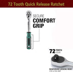 Moker Universal Oil Filter Wrench Adjustable, 3 Jaw Oil Filter Remover Tools fits Filters from 2-1/8 To 4-1/2 inches(54-115mm),w/Quick Release Ratchet, Oil Filter Change Set, Ideal for Engine Filters