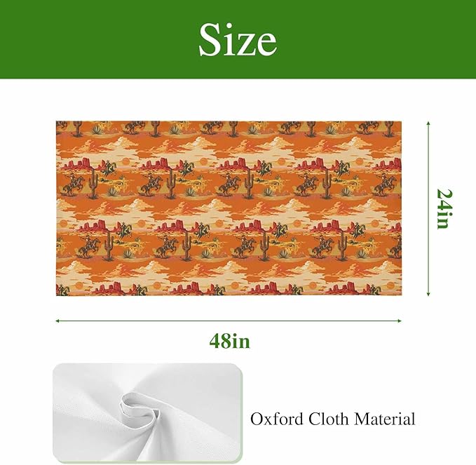 Tropical Plant Cactus Fluorescent Light Covers 3 Pack Western Cowboy Horse Sunset Deserts Orange Magnetic Fluorescent Ceiling Lights Filters for Office Classroom Home Drop Ceiling 4x2 Feet