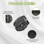 2 PCS Air Filter Cover for Car, Dustproof Cold Air Filter Protective Sock Cover Wrap, Automotive Air Cleaner for High Flow Air Intake Filters, Universal Vehicle Accessories (Small)