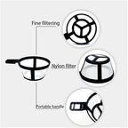 1/3/5/10pcs Coffee Filter Reusable Nylon Coffee Pot Filter Portable Basket Cup Style Environmental Protection Mesh Coffee Tools(3pcs)