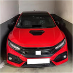 Compatible With BMW E60 E36 F10 F30 Compatible With Golf 5 6 7 Mk7 Compatible With Fiat 500 Universal Car Front Hood Air Flow Ve(Carbon Look)