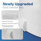 70333 Dust Collector Bag, fit for POWERTEC DC-1512, Vacuum & Dust Collector Bags, Compatible with JET, Grizzly, Shop Fox, Wen, Harbor Freight, 21" x 31", 1 Micron Filter