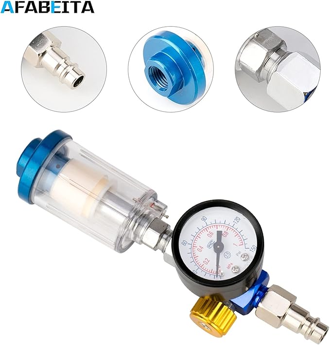 Sand Blaster Spray Gun Air Regulator In-line Trap Filter Tool Automobil Spray Gun Accessories Used For Pressure Adjustment Oil-water tool kits for home