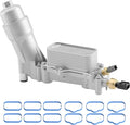 926-876 All Aluminum Engine Oil Filter Housing with Oil Cooler Sensors and Gaskets Fit for 2011-2016 Dodge Journey Charger Challenger Caravan Durango Avenger, Wrangler Grand Cherokee