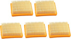 Air Filter Replacement 4180 141 0300 for KM91R/KM131/FS89/FS91/FS111/FS131/FS311 String Trimmer and Brush Cutter Models 5 Pack for Outdoor Power Equipment