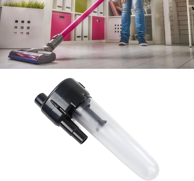 Vacuum Cleaner Filter Dust Collector, ABS Material, with 2pcs Connector - Motor Protection, Easy Installation, Suitable for 32mm and 34.5mm Hoses