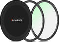 7artisans Nano Magnetic Filter UV Filter ND Light Reduction Filter/CPL Polarization Filter/GND Gradient Filter/Black Mist 1/4 Portrait Photography Filter Suitable for Lens(72mm Black Mist 1/4)