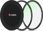 7artisans Nano Magnetic Filter UV Filter ND Light Reduction Filter/CPL Polarization Filter/GND Gradient Filter/Black Mist 1/4 Portrait Photography Filter Suitable for Lens(72mm Black Mist 1/4)