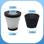 3 Pack F117 Scorption Filter Compatible with Dirt Devil Scorpion Models SD20005RED SD30025B BD22025, Compare to Part# AD40117 (3 Pack Hepa Filter & 6 Pack Sponge Filter)