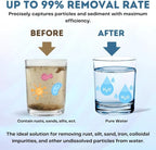 5 micron 20"X4.5" whole house water filter replacement cartridge Compatible with All Whole House Water Filter Systems. 3 pack