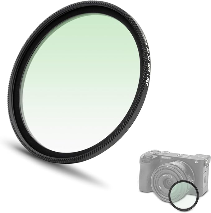 JJC 49mm Ultra Low Reflectivity UV Lens Protection Filter with 44 Multi-Coated, Waterproof Oil-Proof Scratch Resistant HD Camera Lens Filter