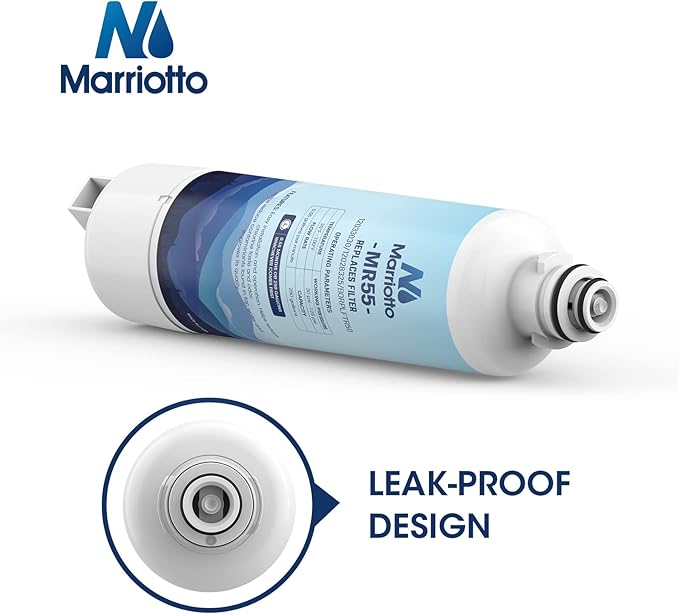MARRIOTTO Replacement for Bosch Ultra Clarity Pro Water Filter, Compatible with BORPLFTR50, 12033030, 11032531, 11025825,12028325, BORPLFTR55, WFC100MF, WFS200MF (3 Pack)