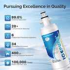 ICEPURE 4874960100 Refrigerator Water Filter Replacement for Blomberg Beko 4874960100 Water Filter, NSF/ANSI 42 certification, Reduces Chlorine Taste & Odor, 3PACK