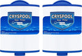 Cryspool® 06045 Filter Compatible with Artesian Spas, Tidal Fit Swim 06-0006-12, 06-0005-12, 6CH-502, PAS50SV-F2M, FC-0311, 50 Sq. Ft Spa Filter Cartridge, 2 Pack