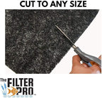 Black Coarse Filter Media, 1.25" Thick, 24" x 56" Roll, Perfect for Aquariums, Ponds or Water Gardens, Made in USA