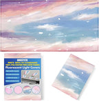 Fluorescent Light Covers - Classroom Covers for Ceiling Lights, 1 PCS 4 x 2 Feet Magnetic Light Filters, Classroom, Office Decor (Sunset glow)
