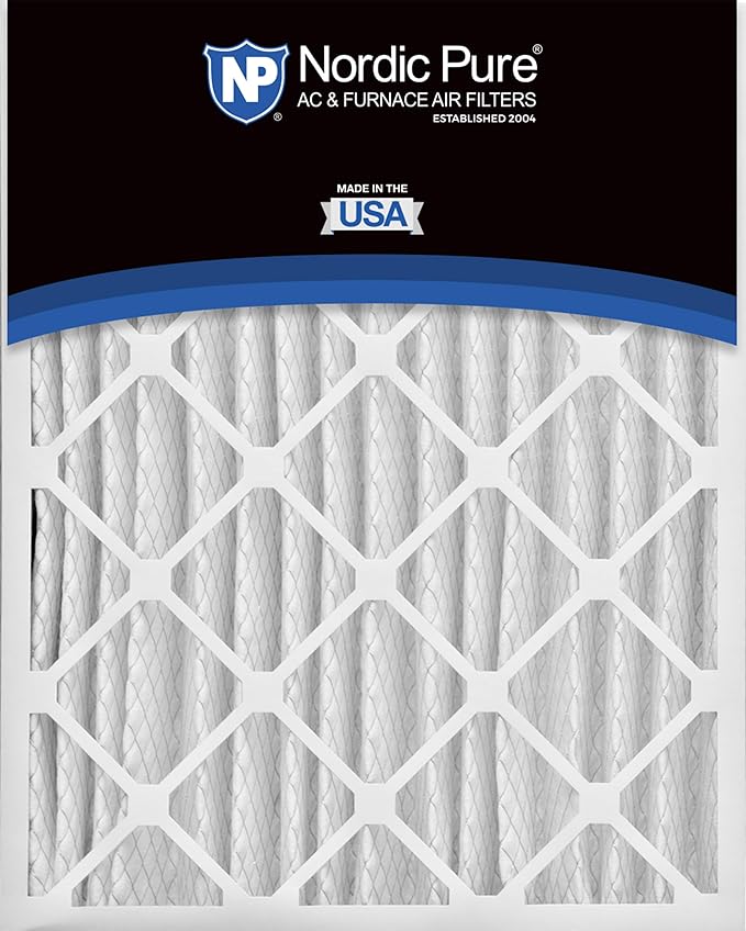 Nordic Pure 16x25x4 (Actual Size: 15 1/2 x 24 1/2 x 3 5/8) Pleated MERV 15 Air Filter 1 Pack