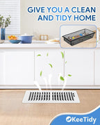 Floor Vent Screen Net, 4" x 10" Air Vent Screen Filter Mesh Catches Toys Snacks Pet Hair and Pet Food, Keeps Bugs Out for Home, 5 Pack