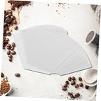 Paper Coffee Filter Cones 100pcs Espresso Filters Unbleached for Smooth Coffee Extraction