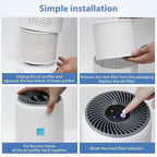 4-Pack Core Mini Air Purifier Replacement Filter Compatible with LEVOIT Core Mini Air Purifier,Core Miini-P,3-in-1 High Efficiency HEPA Filter, Mini-RF Filter with 12 Aroma Pads,Core Mini-RF
