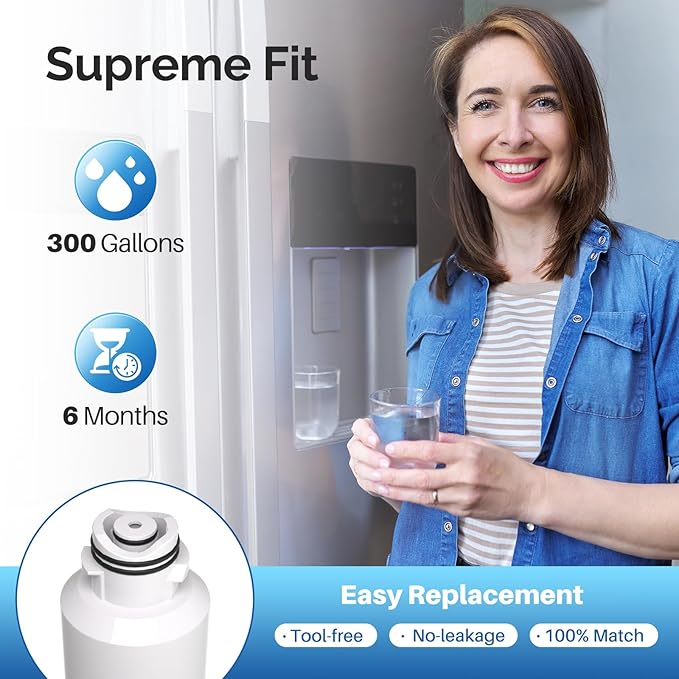 ICEPURE DA29-00020B Refrigerator Water Filter Replacement for Samsung RF28HFEDBSR, RF263BEAESR, HAF-CIN, RF263BEAESR, DA97-08006A, RF261BEAESR, DA29-00020A, RF28JBEDBSG, 46-9101, 2PACK