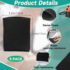 5 Pack VFF21 Foam Filters Fit for Vacmaster 2.5-5 Gallon Wet/Dry Vacs & Armor All 2.5 Gallon Vacs AA255, AA256, VOM205P 0901, 4 Gallon Vac VO408S 0901 - Replacement Filters