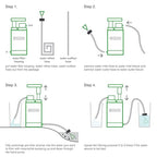 【Outdoor Water Filter Multipurpose for Survival】- Portable Hiking Water Filtration System - Water Purifier for Hiking, Travel, and Emergency - Hand Pump Water Filter