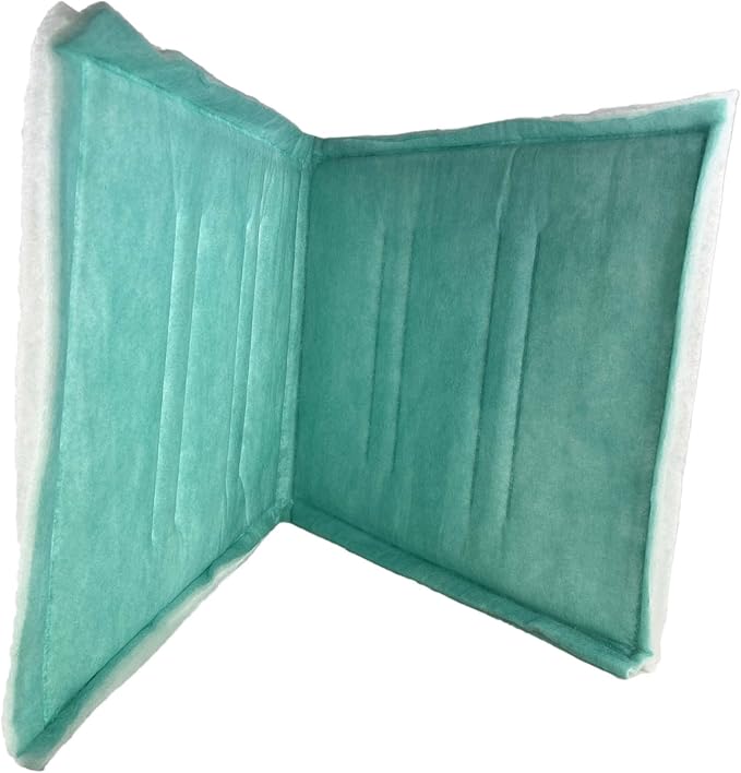 wioboy Paint Spray Booth Intake Filter Pad, 20" x 48" (8/case) Tacky Panel with Internal Wire Frame