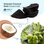 WECO Coco Shell Catalytic Carbon for Water Filters - Replacement Media for Chlorine, Chloramine, Iron, Sulfur Removal and More - 1 cu.ft (12 X 40 MESH)