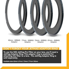 NiSi - JetMag Pro 82MAG Cross Screen 4X Filter - Magnetic Starburst Lens Filter for Stunning Four-Point Effects, Nano Waterproof Coated Optical Glass and Ultra-Slim Frame - Lens Adapter Ring Required