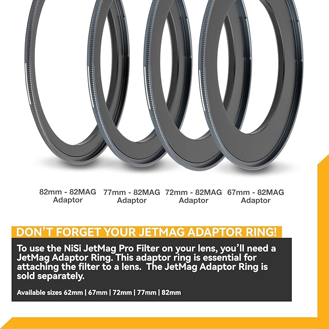 NiSi - JetMag Pro 82MAG Black Mist 1/4 - Magnetic Diffusion Filter for Dreamy, Soft Highlights and Reduced Contrast, Nano Coated Optical Glass, Ultra-Slim Aluminum Frame - Lens Adapter Ring Required