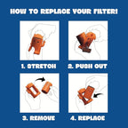 Portable & Eco-Friendly Personal Air Filter | Discreet HEPA & Carbon Filtration | Biodegradable & Up to 300+ Uses | Keychain Design for On-the-Go Freshness (Blitz)