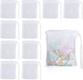 10PCS Aquarium Filter Media Bags for Activated Carbon, 4" X 3.5" Mesh Filter Bags for Aquarium, Carbon Filters Bag for Aquariums, High Flow Aquariums Mesh Media Filters Bag