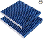 2-Pack HEPA Cabin Air Filter Fits for Hyundai/Kia Captiva sport equinox Terrain Vue Santa Fe Sedona Activated Carbon Cabin Filter Replacement CF11819 CP819 Car Accessories