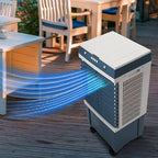 VEVOR Evaporative Air Cooler,1400 CFM 11X31 inch Air Cooler,3 Speeds Cooler Portable Air Conditioner,Energy-Saved Swamp Cooler for party,pool and patio,5 Gal Water Tank & 550 Sq.Ft…