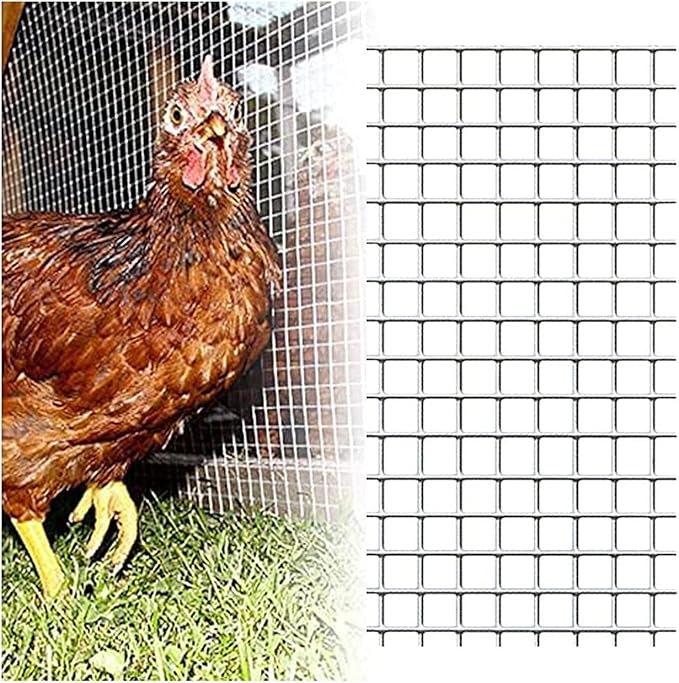 AOTNZ Welded Wire Fencing, Stainless Steel Anti-Rust Decorate Square Screening Filter Sheet for Garden Fence Aviary Hutch Net Fence Chicken Coop Pond Enclosure (Color : Silver, Size : 1.2x3m)