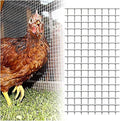 AOTNZ Welded Wire Fencing, Stainless Steel Anti-Rust Decorate Square Screening Filter Sheet for Garden Fence Aviary Hutch Net Fence Chicken Coop Pond Enclosure (Color : Silver, Size : 1.2x15m)
