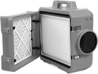MOUNTO HEPA500 Commercial 500cfm Air Purifier Hepa Air Scrubber Negative Air Machine Roto-Molded (Grey)