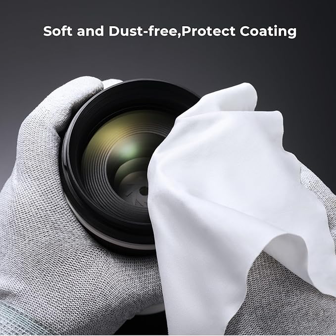 K&F CONCEPT 82mm White Mist 1/4 Filter, 18 Multi-Layer Coatings Dreamy Soft White Diffusion Filter with Cleaning Cloths for Portrait/Video/Vlog Photography