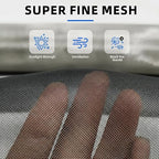 20 Mesh 304 Stainless Steel Mesh Screen, 24''×118''（60cm×300cm） Wire Screen Mesh, Rust Free Woven Wire Mesh, Metal Mesh Screen for Air Vents, Window Screen, Filters, Cage,Garden Covers (Black)