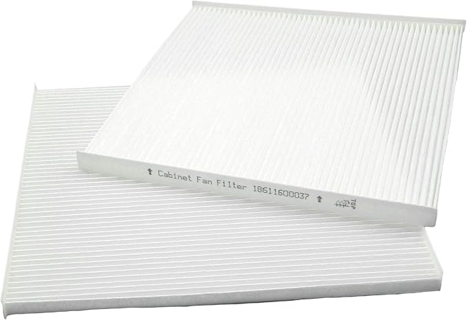 5-Pack BAIZHIHUA 18611600037 Cabinet Fan Filter Compatible with 4th Generation Filterfans PFF60000, PF 6x.000, PFA 60.000 Light Grey, Nema Type 12 Protection IP55, Filtermat Material