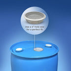 Aluminum Rain Barrel Screen - 4 Inch - Mosquito & Debris Protection - Diverter Kit - Rainwater Collection