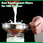 600 Pack Milk Filter Discs Quick Flow Non-gauze Small 4-9/16" Od Replacement Filters Disks for Raw Milk Strainer 200 Discs Per Box