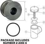 RV20068 Ortega Check Valve SEAT Assembly with O-Ring | Direct Replacement for V20-068 | Compatible with 073502 | Essential Pool Maintenance Accessory