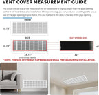 32 x 10 Vent Cover(Duct Opening Size),Air Return Vent Cover,Flat Vent Cover,Rejillas De Aire Acondicionado para Casa,Return Air Grilles,Outer Dimensions:33.75"Wx11.75"H(32"W x 10"H, Duct Opening)