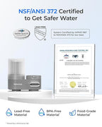 Waterdrop Water Filter for Sink Faucet, Visible Filter Housing, 320-Gallon Long Life, Faucet Mount Water Purifier, Water Filter for Kitchen Sink, NSF Certified, Reduces 98% Chlorine, 1 Filter